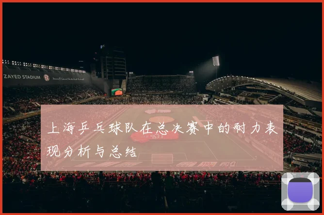 上海乒乓球队在总决赛中的耐力表现分析与总结